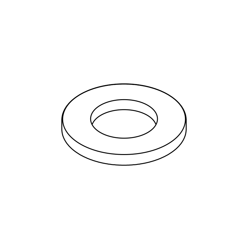 Sluitring DIN 125A lijntekening