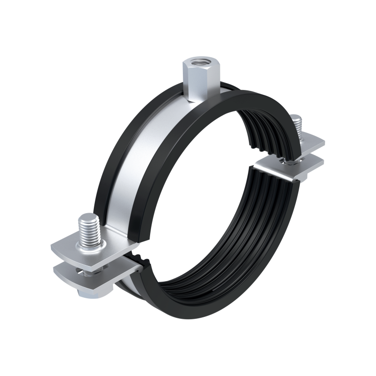 Pijpbeugel heavy duty met EPDM rubber inlage