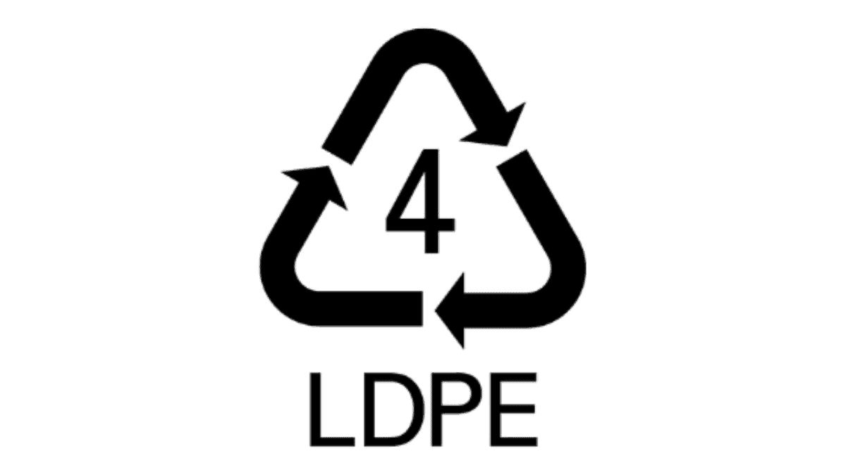 LDPE recycle logo
